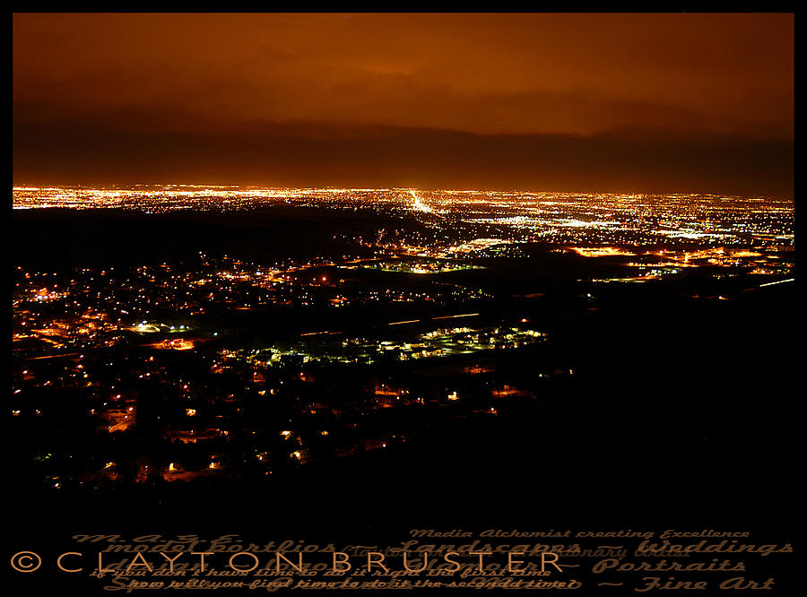 Denver Area At Night From Lookout Mountain Photograph by Clayton Bruster
