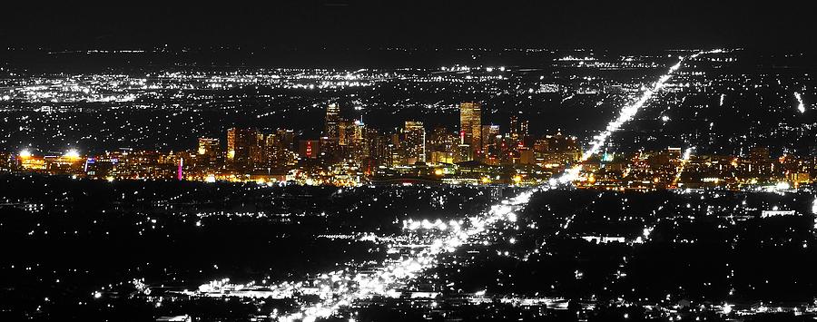 Denver City Lights Photograph by Rand Ningali