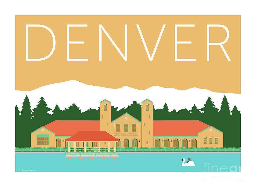 Denver Digital Art - DENVER City Park/Adobe by Sam Brennan