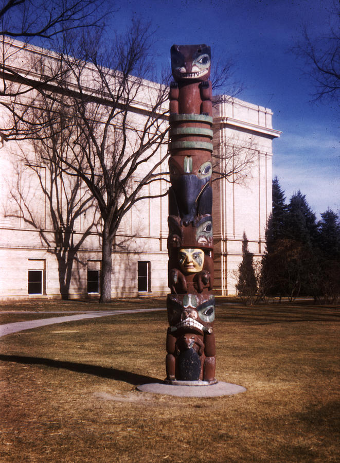 Denver City Park Totem Pole 1949 Photograph by Marilyn Hunt