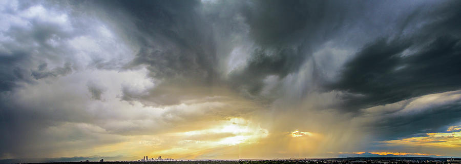 Denver Cityscape Stormscape 011 Photograph by NebraskaSC