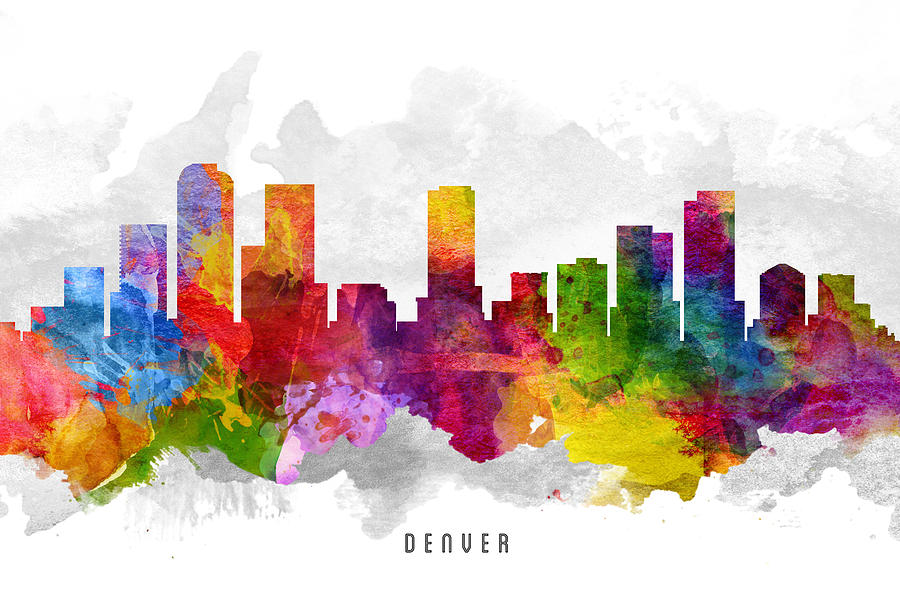 Denver Colorado Cityscape 13 by Aged Pixel