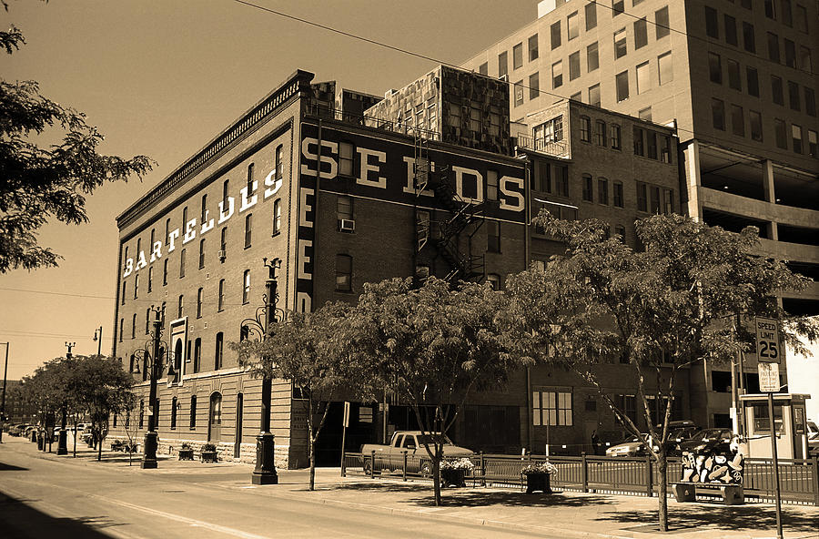Denver Downtown Warehouse Sepia Photograph by Frank Romeo