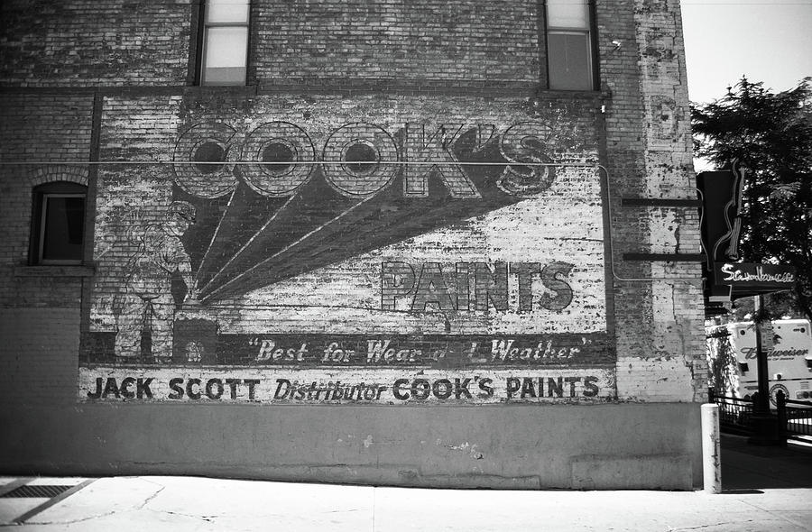 Denver Ghost Mural BW 2005 Photograph by Frank Romeo