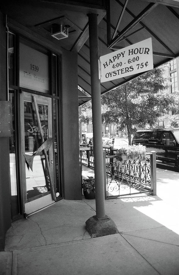 Denver Happy Hour BW 2005 Photograph by Frank Romeo