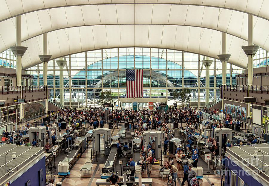 Denver International Airport TSA Checkpoint Photograph by David Oppenheimer