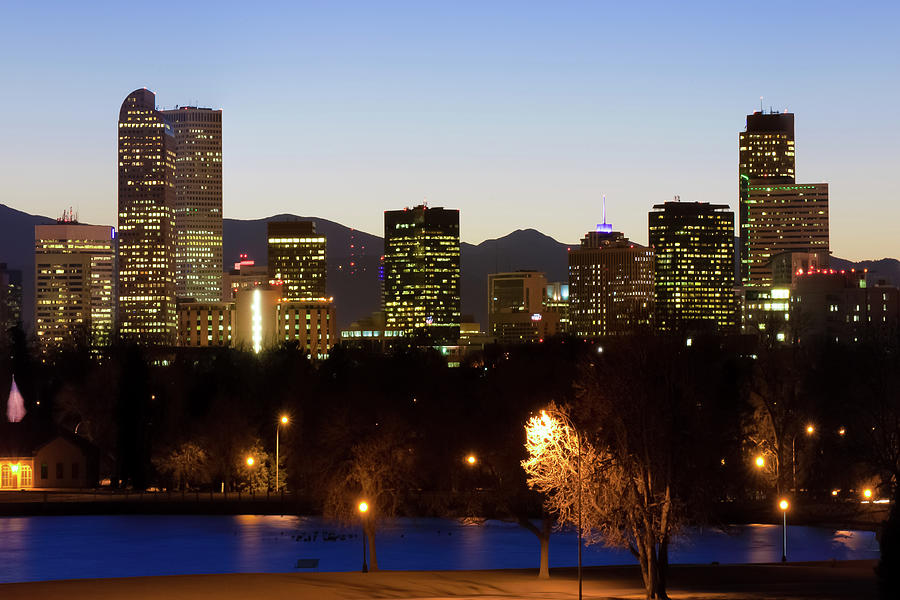 Denver Skyline - Colorful Colorado Photograph by Gregory Ballos - Fine ...