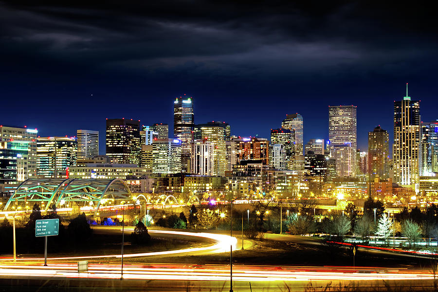 Denver Skyline Photograph by Mark Andrew Thomas