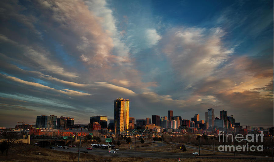 Denver Skyline On New Years Day Photograph