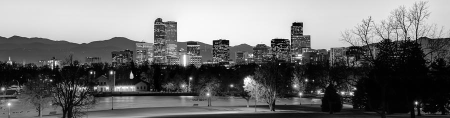 Denver Photograph - Denver Skyline Panorama from City Park by Gregory Ballos