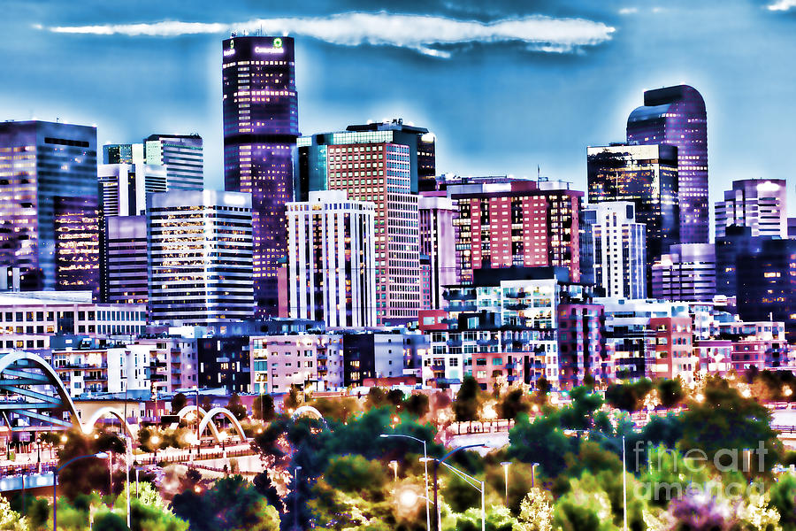 Denver Skyline Photograph by Steven Parker