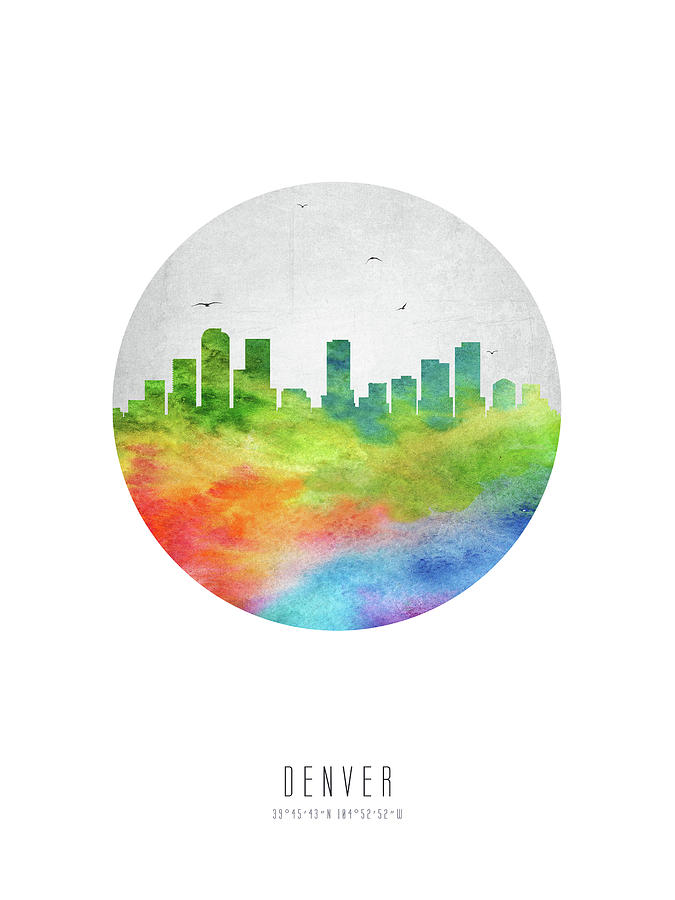 Denver Skyline Uscode20 Digital Art