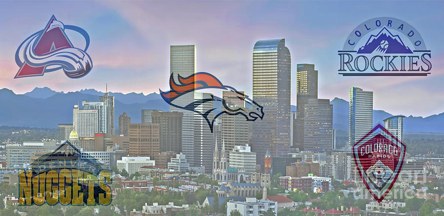 Denver Sports Digital Art by Steven Parker