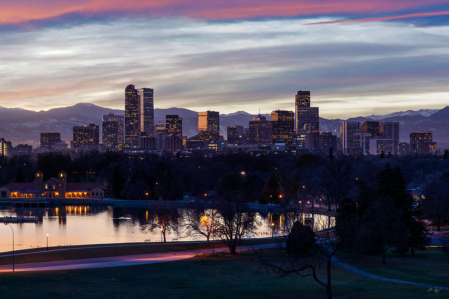 Denver Sunset Photograph by Aaron Spong