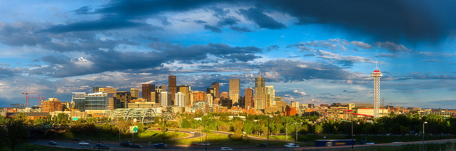 Denvers Golden Light Photograph by Darren White