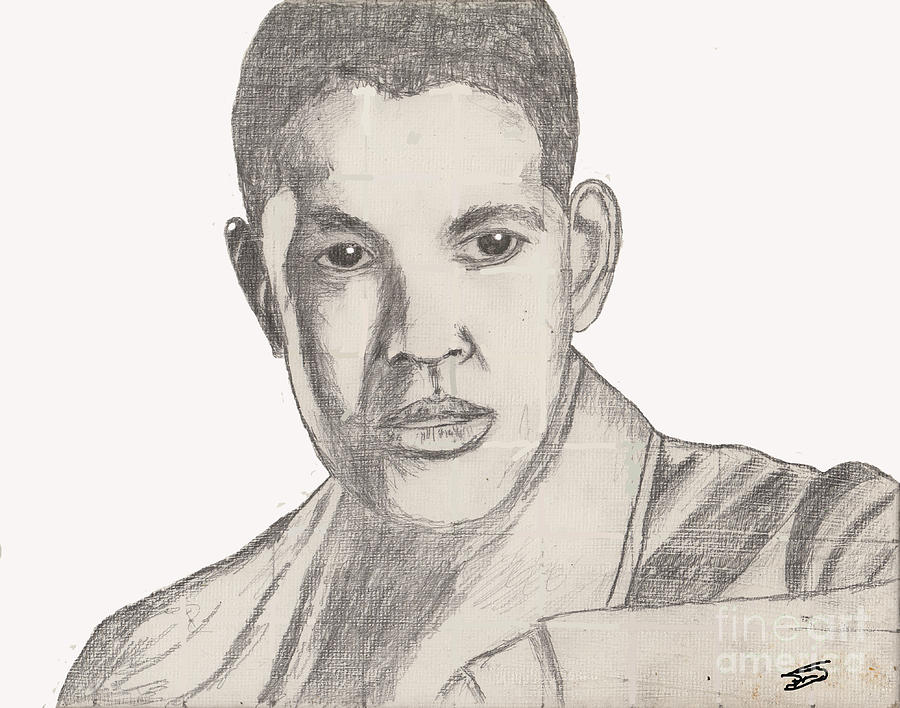 Denzel Washington Drawing by David Jackson