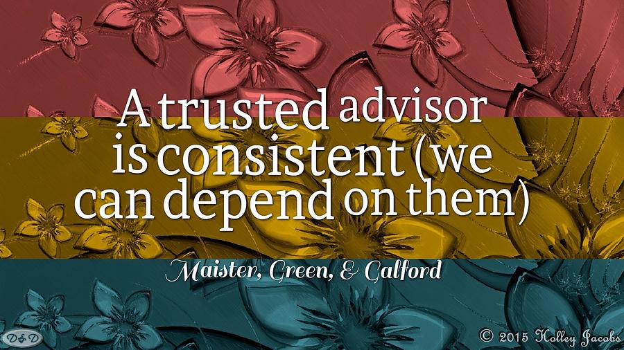 Trusted Advisor Digital Art - Depend On Them by Holley Jacobs