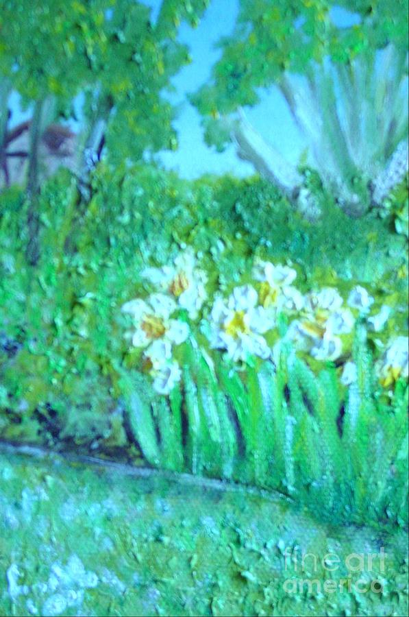 Dependable Daffodils Painting by Laurie Morgan