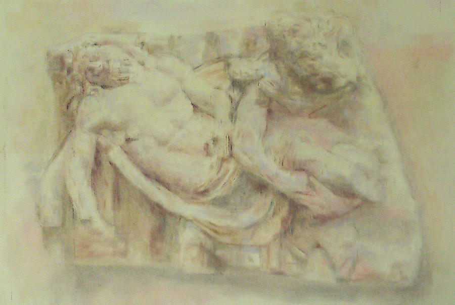 Deposition of Christ I Drawing by Paez  ANTONIO