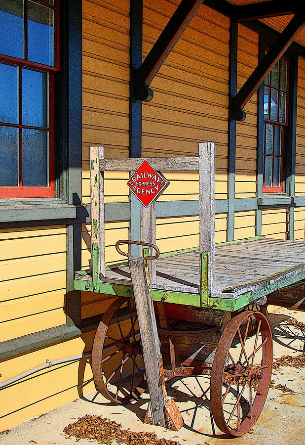 Depot Cart Photograph by Rodney Lee Williams