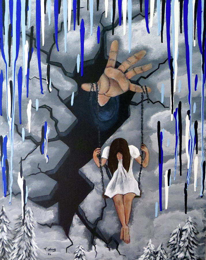 Depression Painting by Teresa Wing