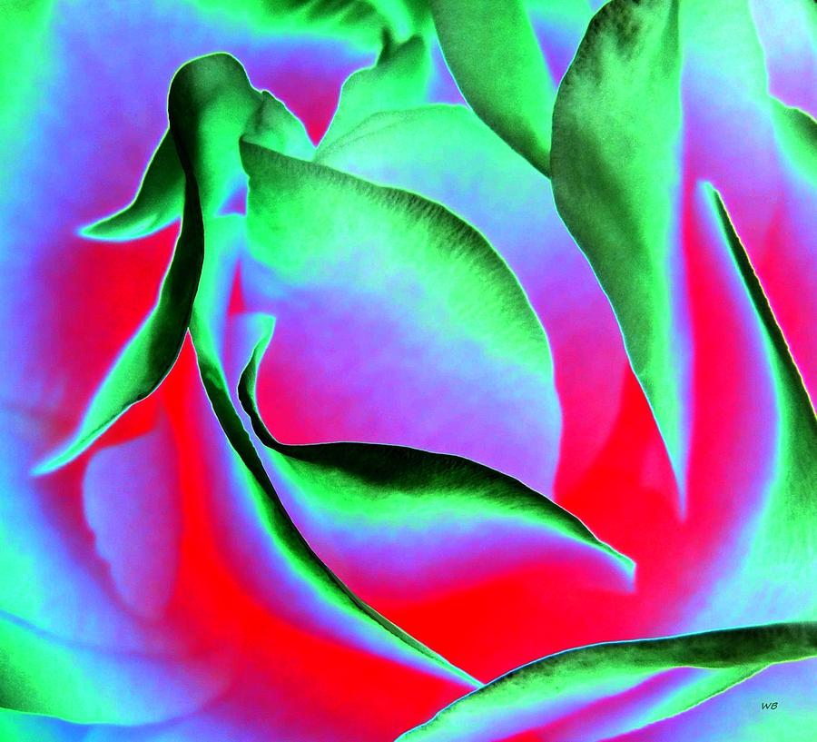 Depths Of A Rose Digital Art by Will Borden