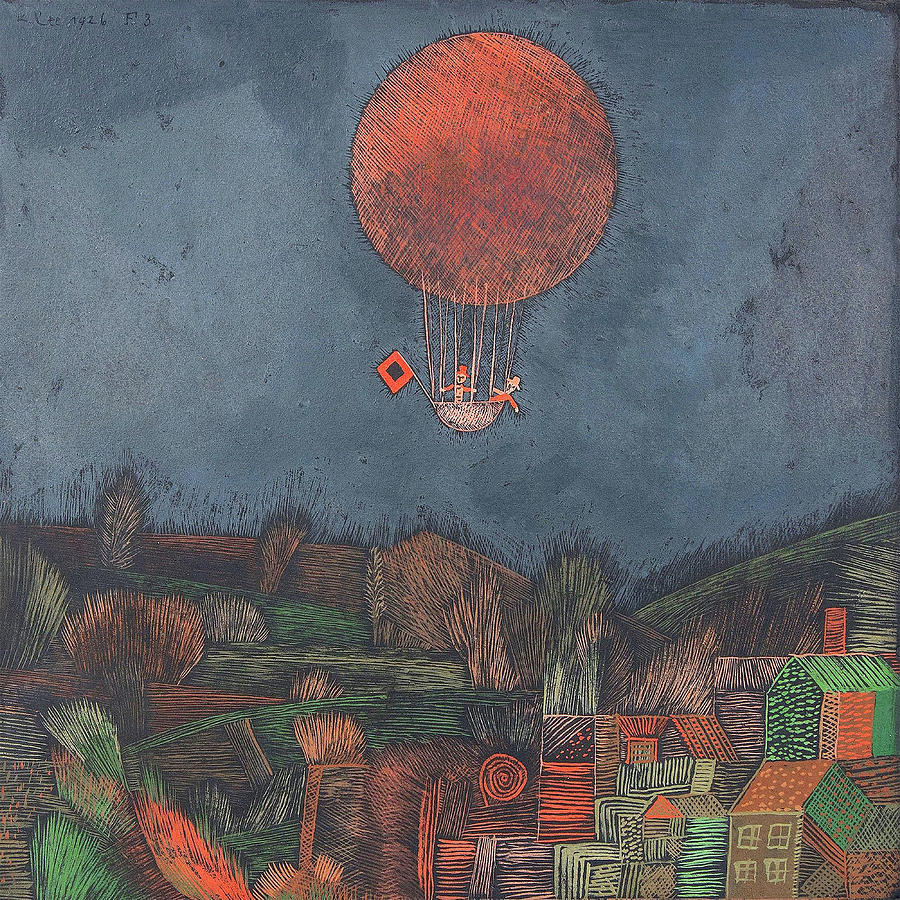 Der Luftballon The balloon by Paul Klee 1926 Painting by Paul Klee