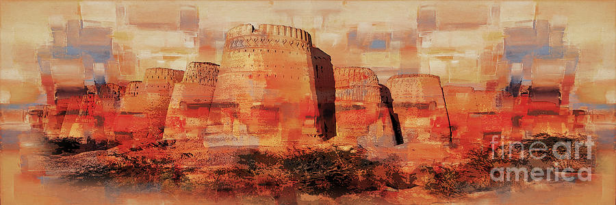 Derawar Fort Punjab  Painting by Gull G