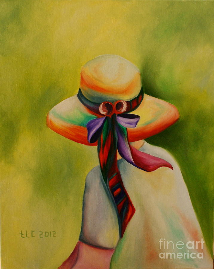 Derby Day Hat Painting by Theresa Cangelosi
