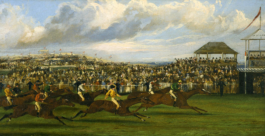Derby Stakes. The Finish Painting by Samuel Henry Alken
