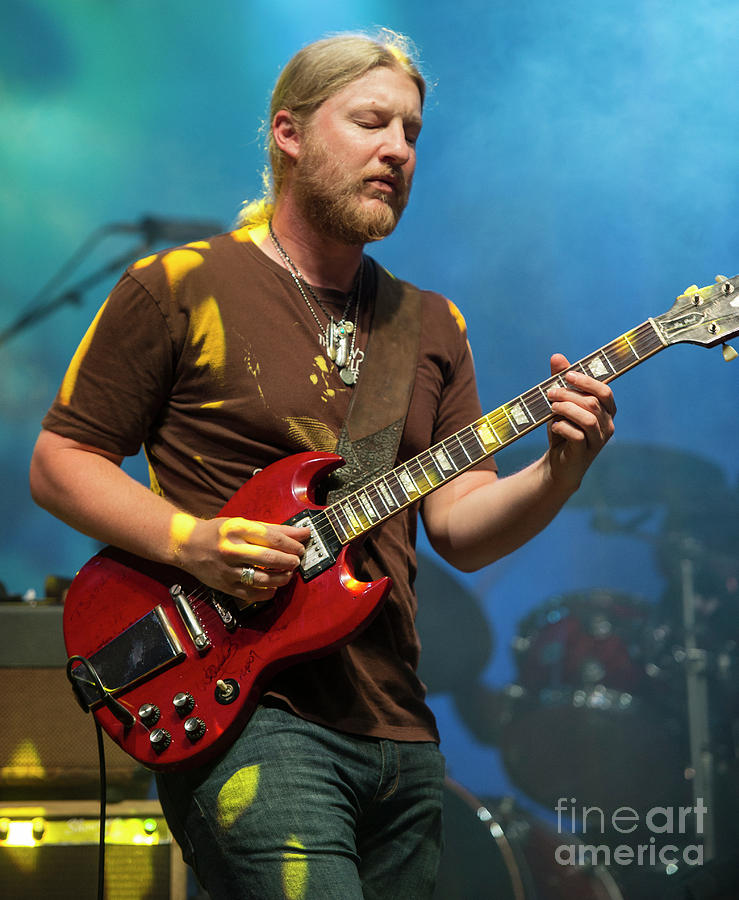 Derek Trucks with The Allman Brothers Band Photograph by David Oppenheimer