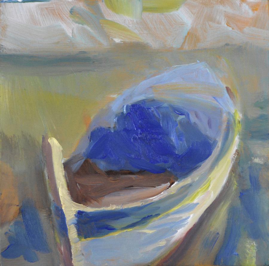 Dereks boat. Painting by Julie Todd-Cundiff