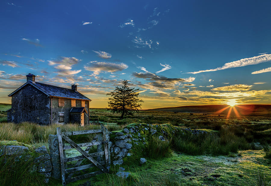 Derelict Cottage Nuns Cross, Dartmoor, UK. Photograph by Maggie Mccall