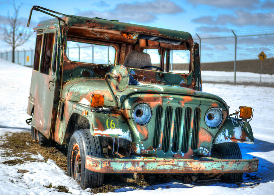 Derelict Jeep Photograph by Guy Whiteley