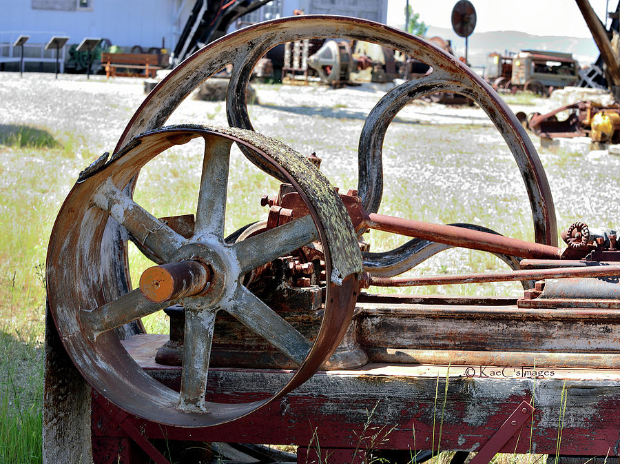 Derelict Conveyor Belt and Drive Wheel Photograph by Kae Cheatham