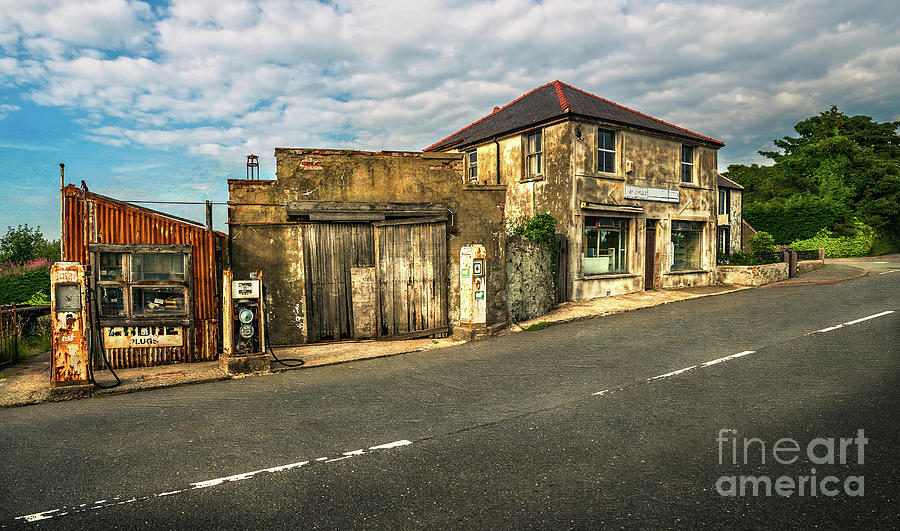 Derelict Old Garage Photograph by Adrian Evans