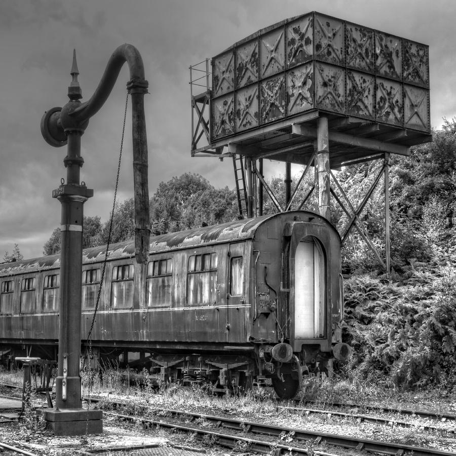 Vintage Photograph - Derelict Railroad Siding by David Birchall