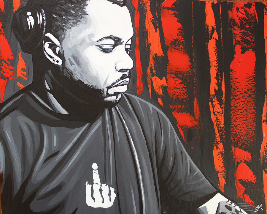 Chicago Painting - Derrick Carter by Justin Robertson