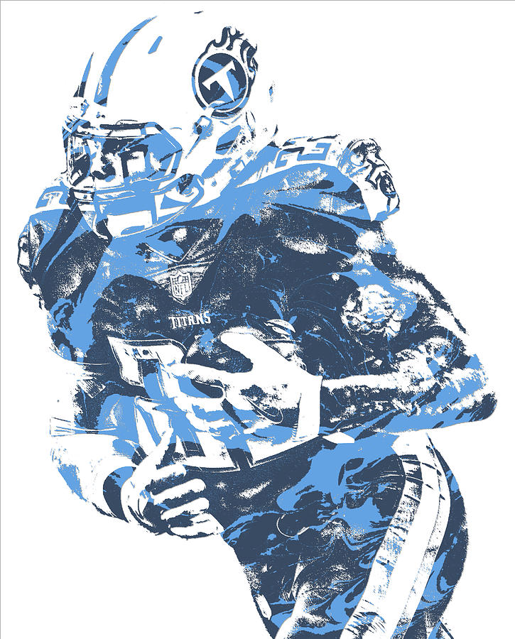 Derrick Henry TENNESSEE TITANS JERSEY NUMBER 2 OIL ART Onesie by Joe  Hamilton - Pixels