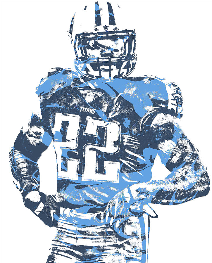 Derrick Henry TENNESSEE TITANS JERSEY NUMBER 2 OIL ART Canvas Print /  Canvas Art by Joe Hamilton - Pixels Canvas Prints