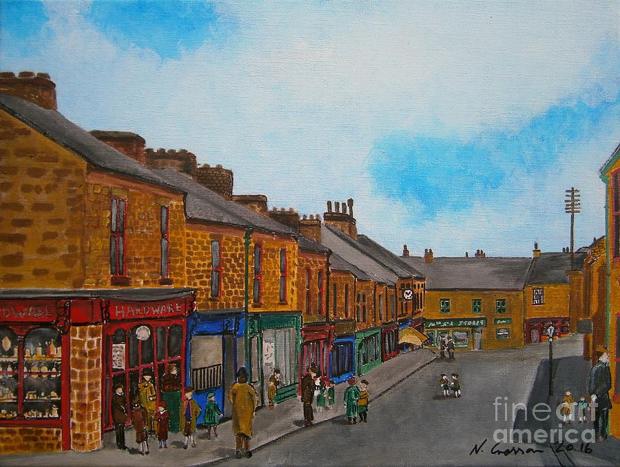 Blackhill Painting - Derwent Street, Blackhill, Consett by Neal Crossan