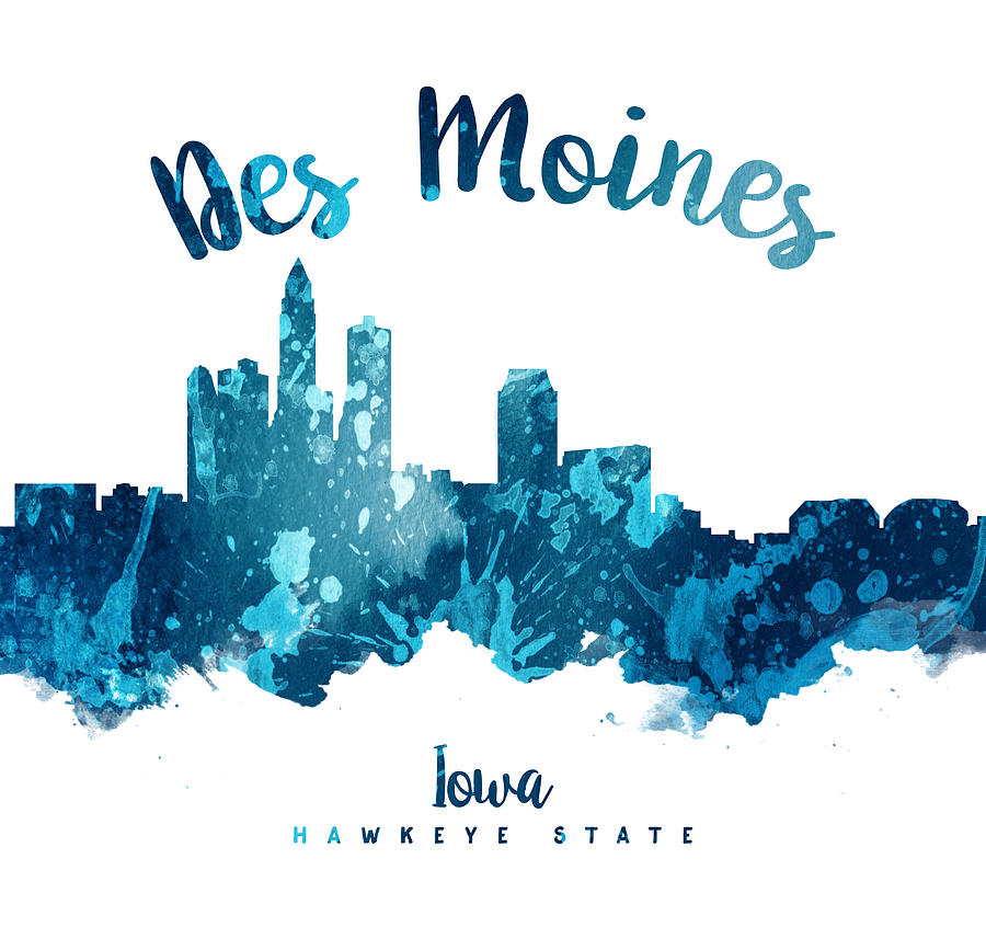 Des Moines Painting - Des Moines Iowa 27 by Aged Pixel