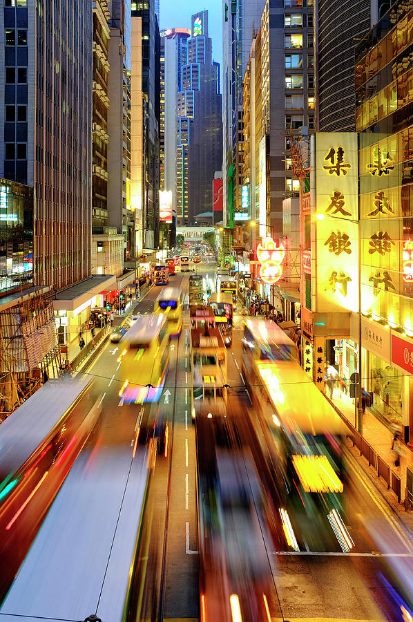 Hong Kong - Des Voeux Road Central  #1 Photograph by Fabrizio Troiani