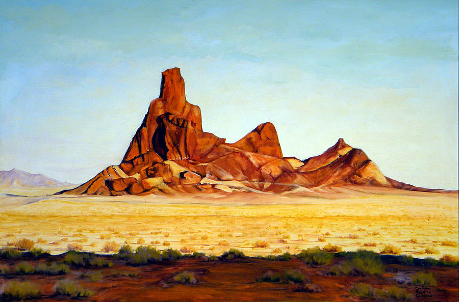 Desert Buttes Painting by Evelyne Boynton Grierson