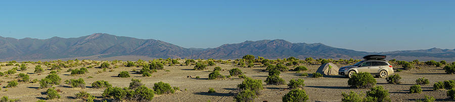 Desert Camping Panorama Austin Nevada Photograph by Lawrence S Richardson Jr