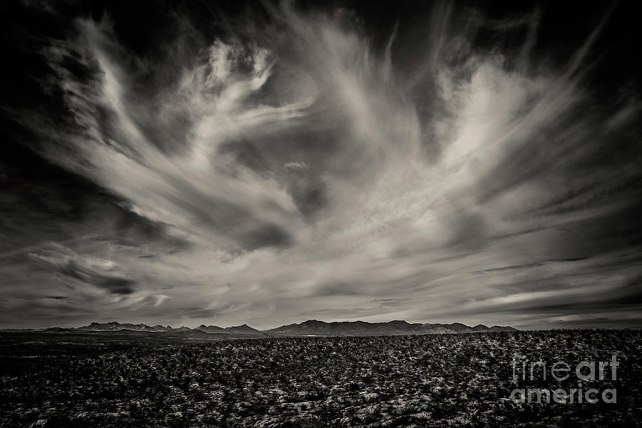Desert Cloudscape 2 Toned BW  Photograph by Al Andersen