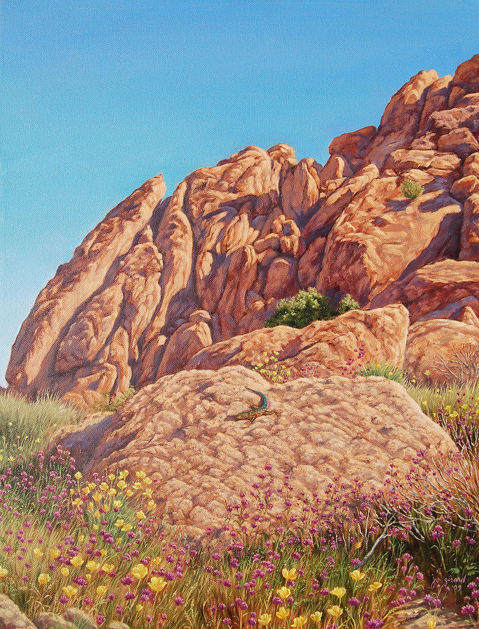 Desert Colors Painting by Johanna Girard