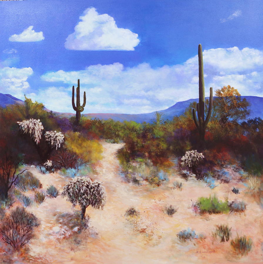 Desert Colors Painting by M Diane Bonaparte