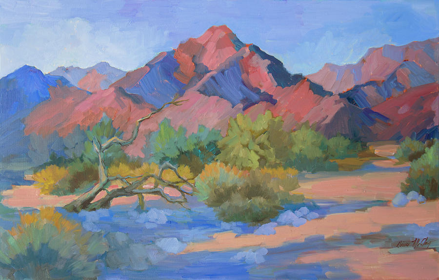 Spring Painting - Desert Cycles by Diane McClary
