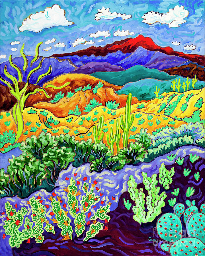 Desert Dance Painting by Cathy Carey